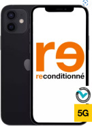 Reborn iPhone 12 reconditionné grade B noir 64Go