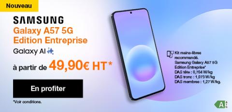 Promo. Galaxy A57 à partir de 1€